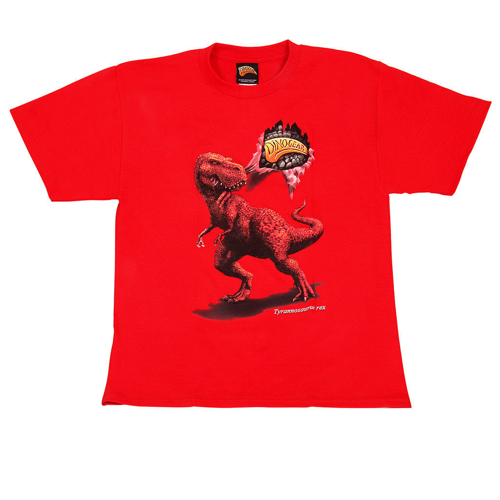 top gear t shirt tested on animals DinoGear Dinosaur T-shirt -Red – Test Dino